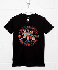 Thumbnail for Steven Rhodes Death's Daughters Rollerskate Club Mens T-Shirt 8Ball