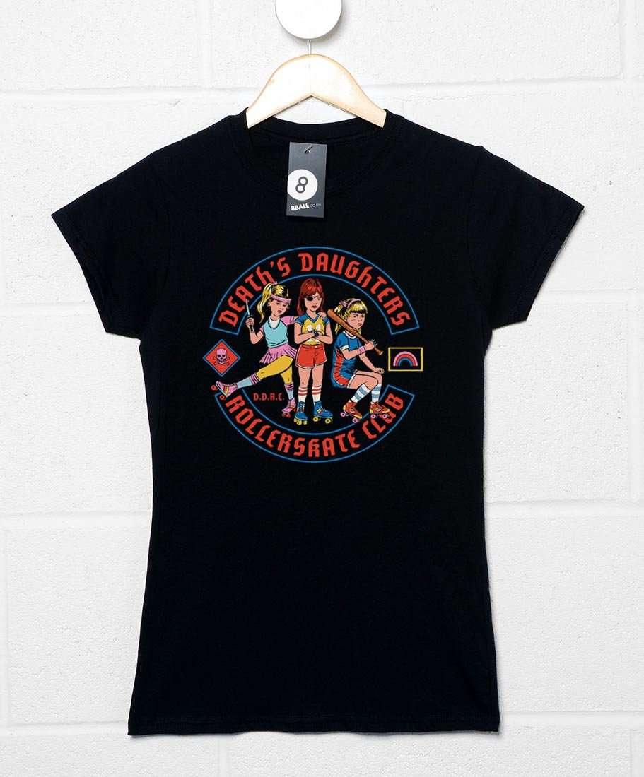 Steven Rhodes Death's Daughters Rollerskate Club Womens Style T-Shirt 8Ball