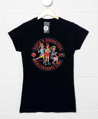 Thumbnail for Steven Rhodes Death's Daughters Rollerskate Club Womens Style T-Shirt 8Ball
