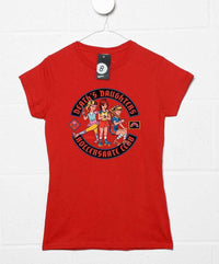 Thumbnail for Steven Rhodes Death's Daughters Rollerskate Club Womens Style T-Shirt 8Ball
