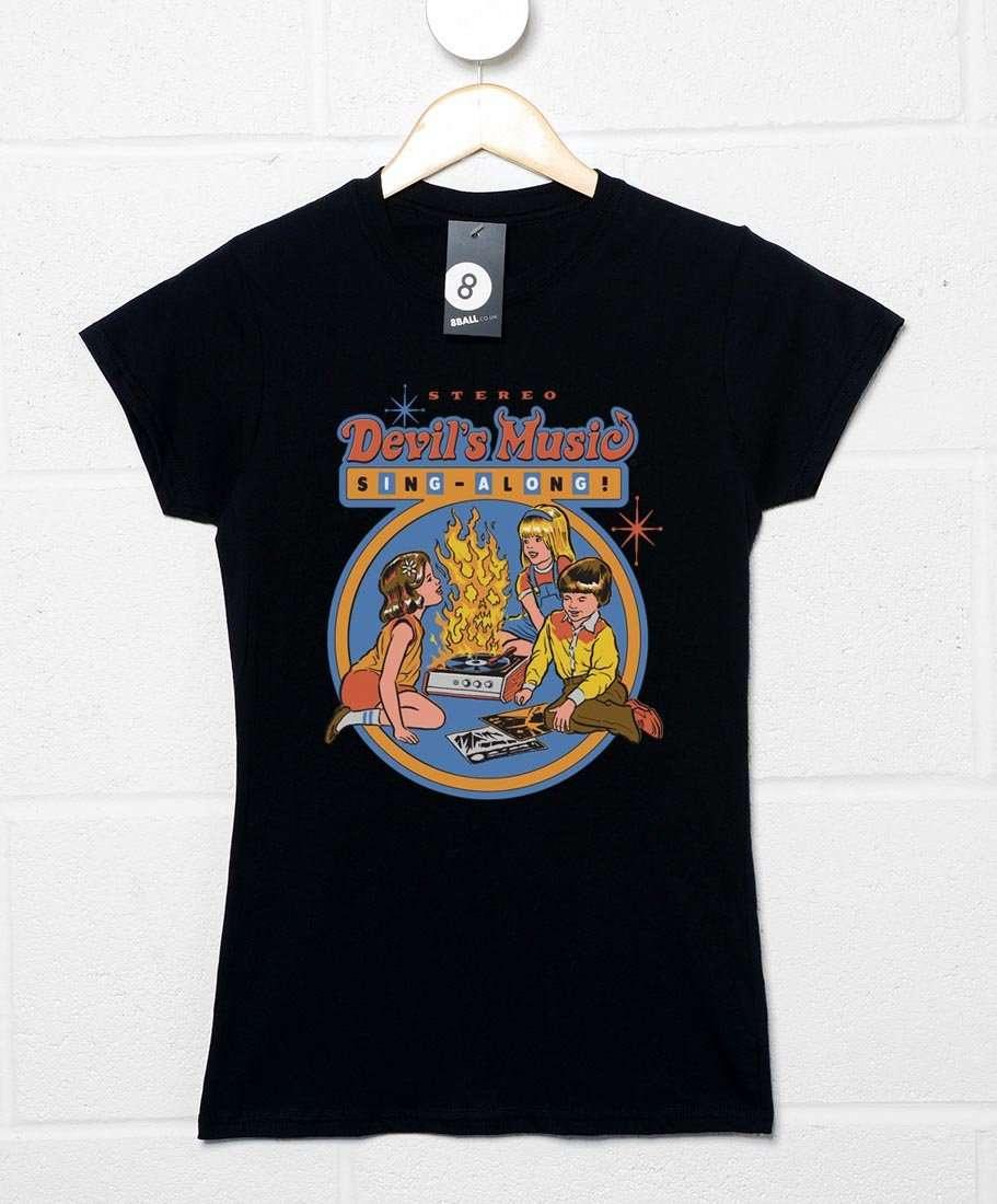 Steven Rhodes Devil's Music Womens Style T-Shirt 8Ball