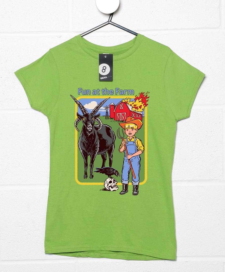 Steven Rhodes Fun at the Farm Womens T-Shirt 8Ball