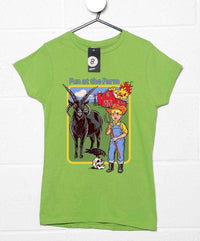 Thumbnail for Steven Rhodes Fun at the Farm Womens T-Shirt 8Ball