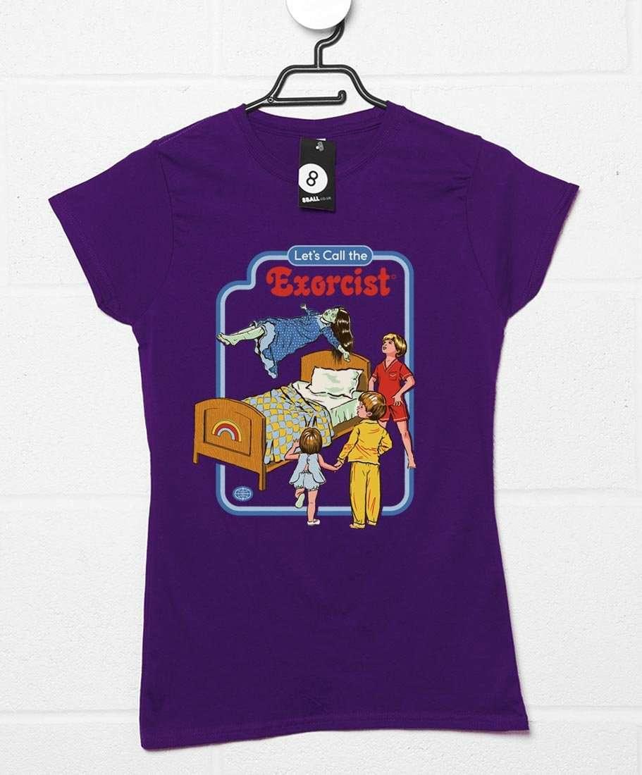Steven Rhodes Let's Call the Exorcist Fitted Womens T-Shirt 8Ball