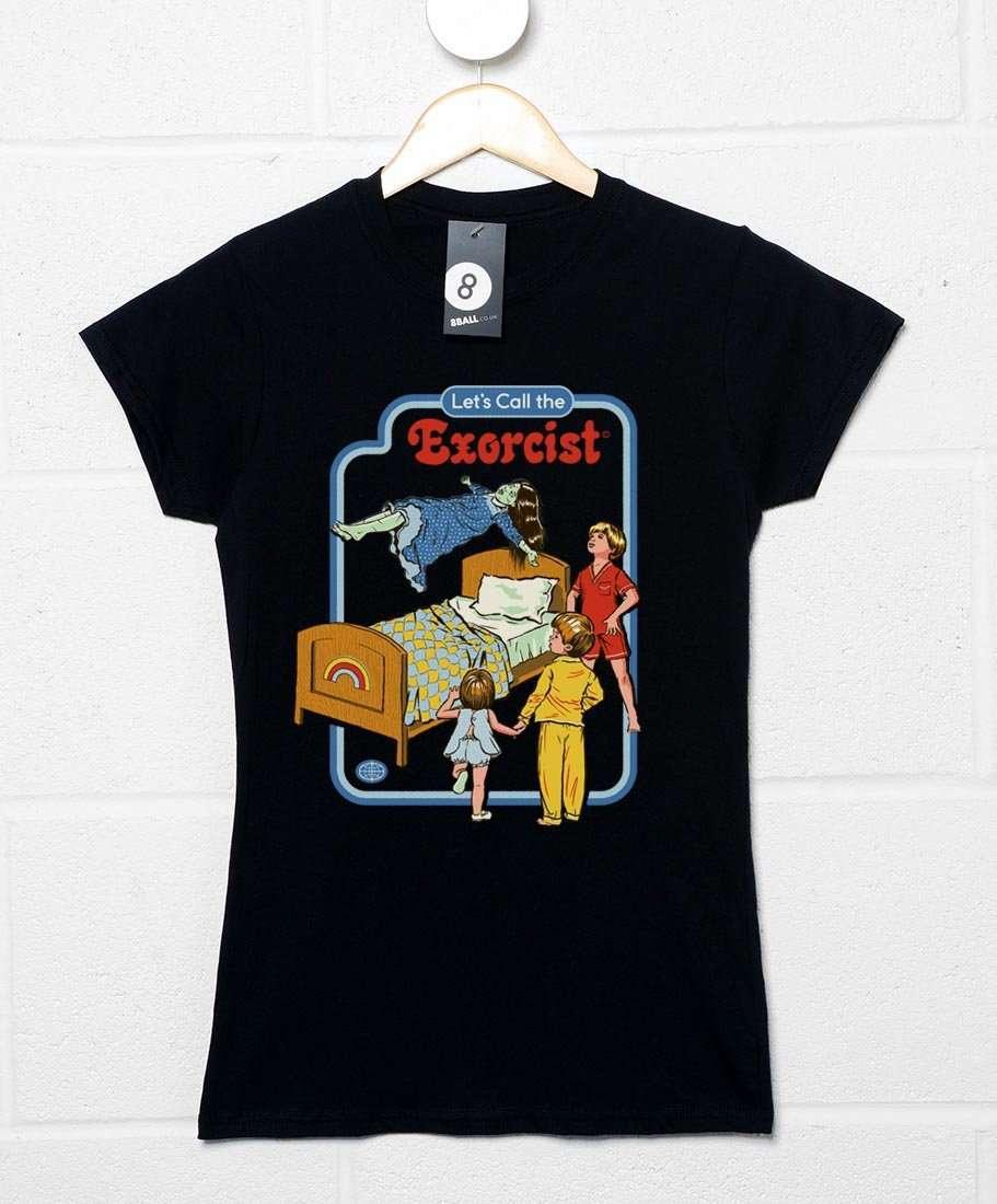 Steven Rhodes Let's Call the Exorcist Fitted Womens T-Shirt 8Ball