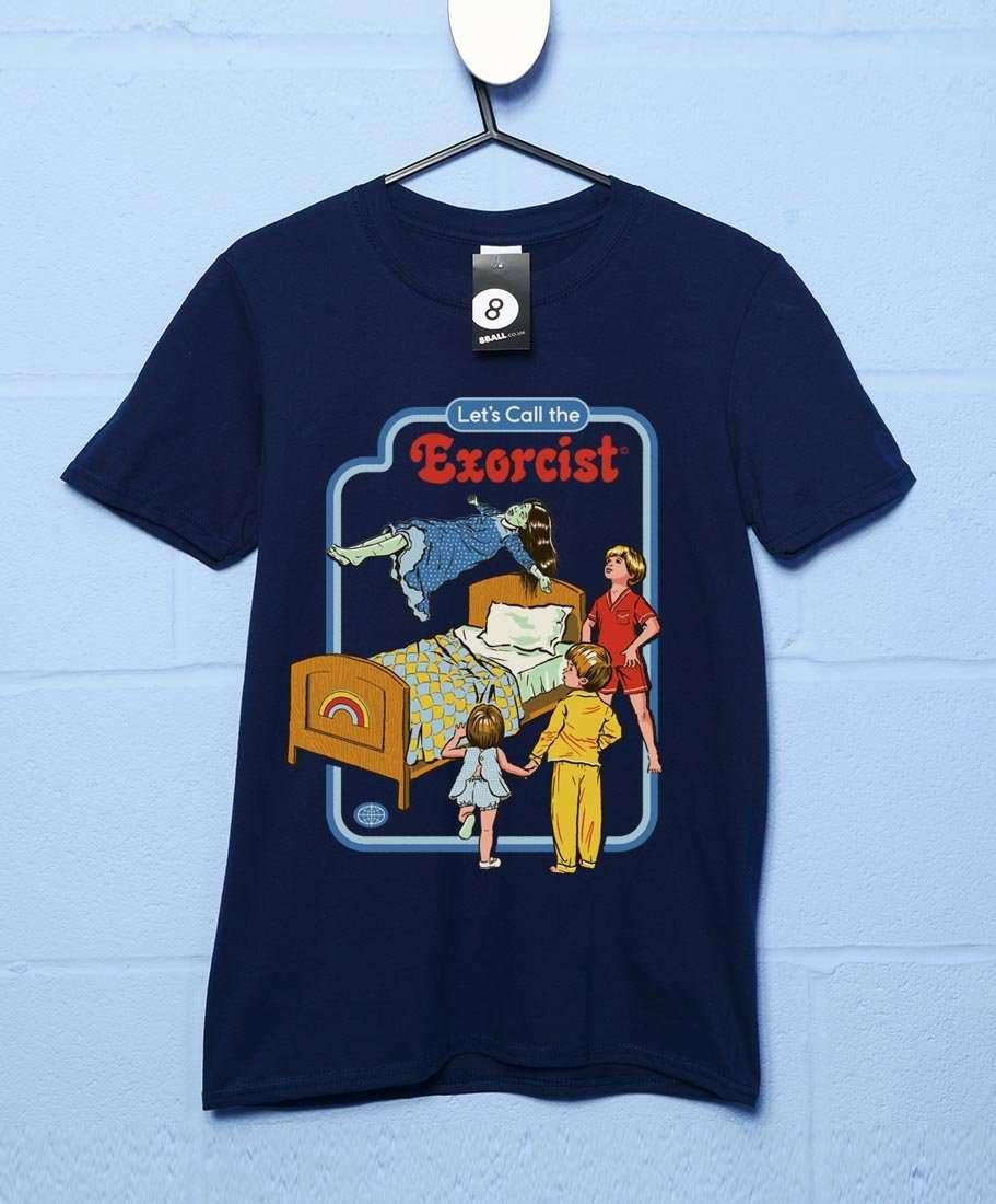 Steven Rhodes Let's Call the Exorcist Mens Graphic T-Shirt 8Ball