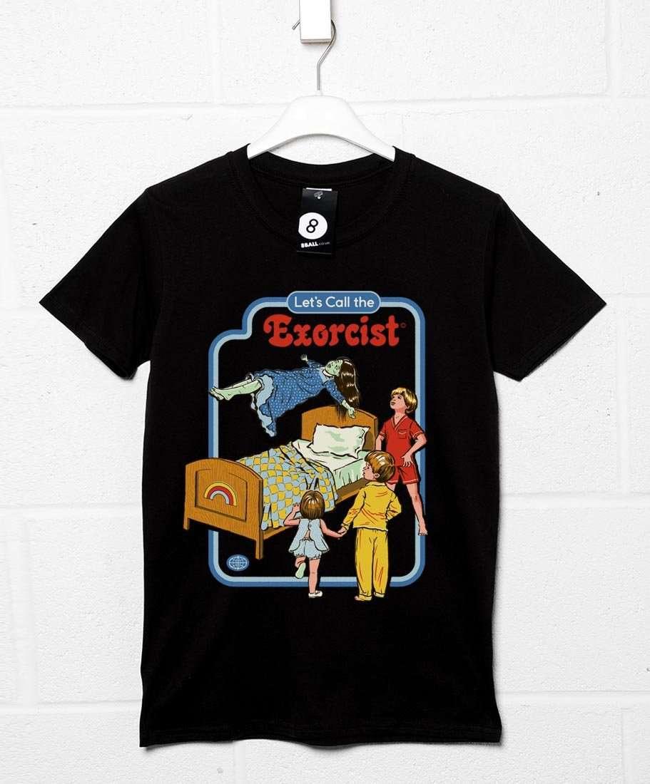 Steven Rhodes Let's Call the Exorcist Mens Graphic T-Shirt 8Ball