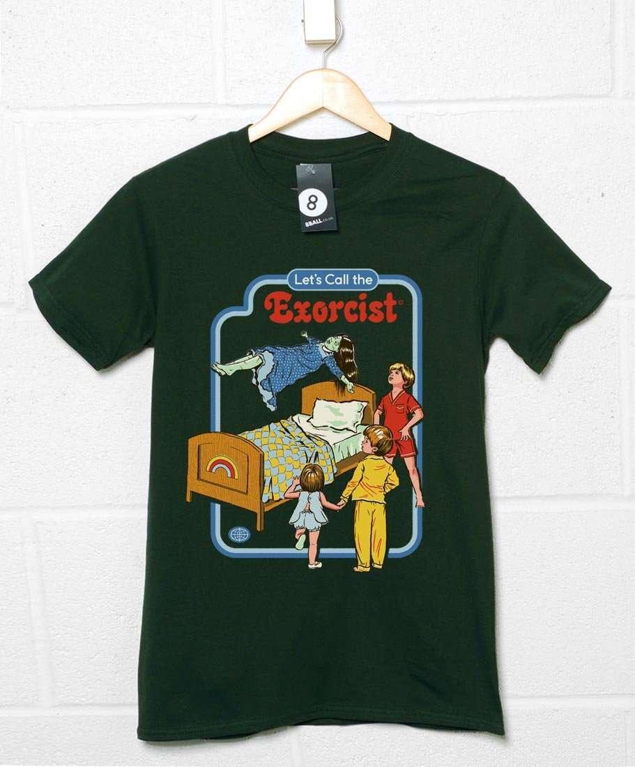 Steven Rhodes Let's Call the Exorcist Mens Graphic T-Shirt 8Ball