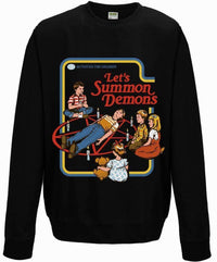 Thumbnail for Steven Rhodes Let's Summon Demons Graphic Sweatshirt 8Ball