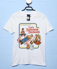 Thumbnail for Steven Rhodes Let's Summon Demons Graphic T-Shirt For Men 8Ball