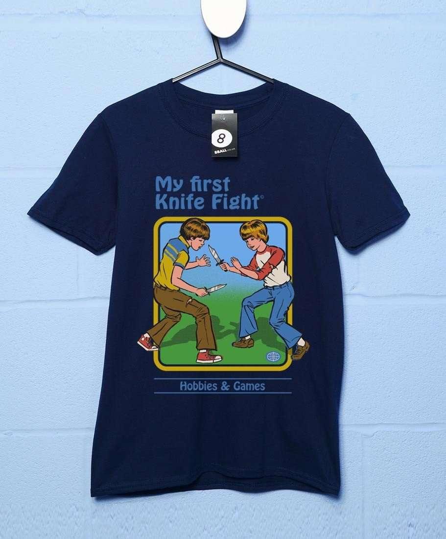 Steven Rhodes My First Knife Fight T-Shirt For Men 8Ball