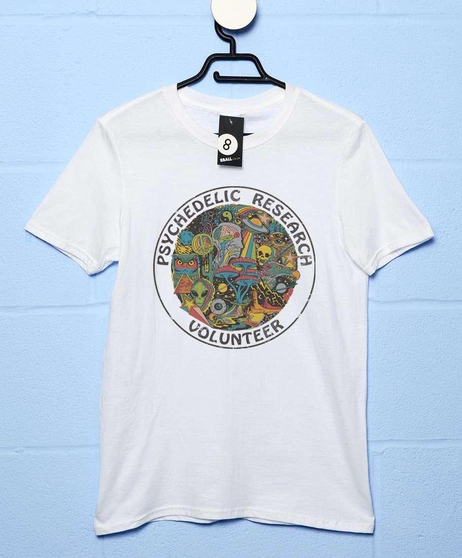 Steven Rhodes Psychedelic Research Volunteer T-Shirt For Men 8Ball