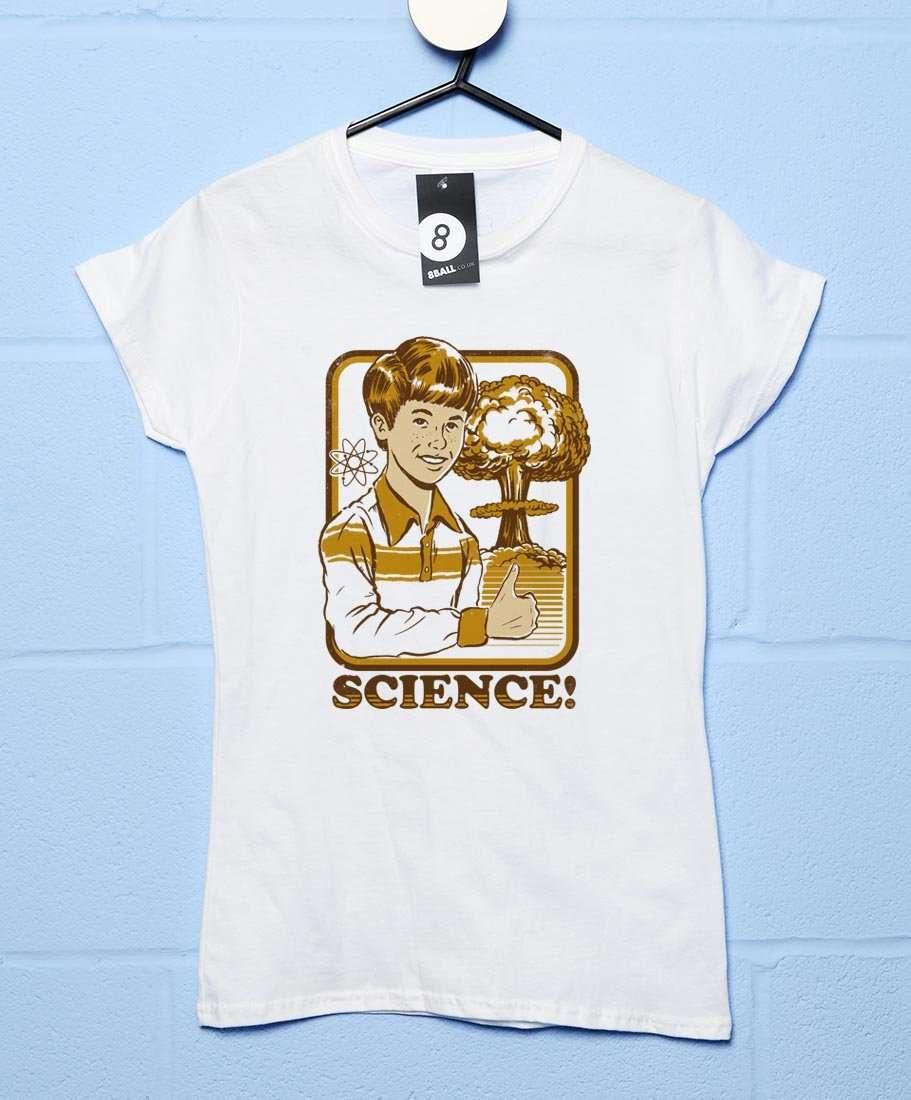 Steven Rhodes Retro Science Womens T-Shirt 8Ball