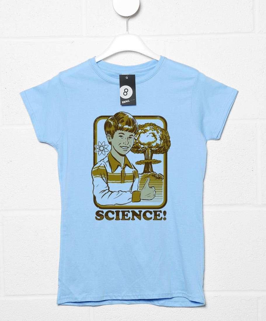 Steven Rhodes Retro Science Womens T-Shirt 8Ball