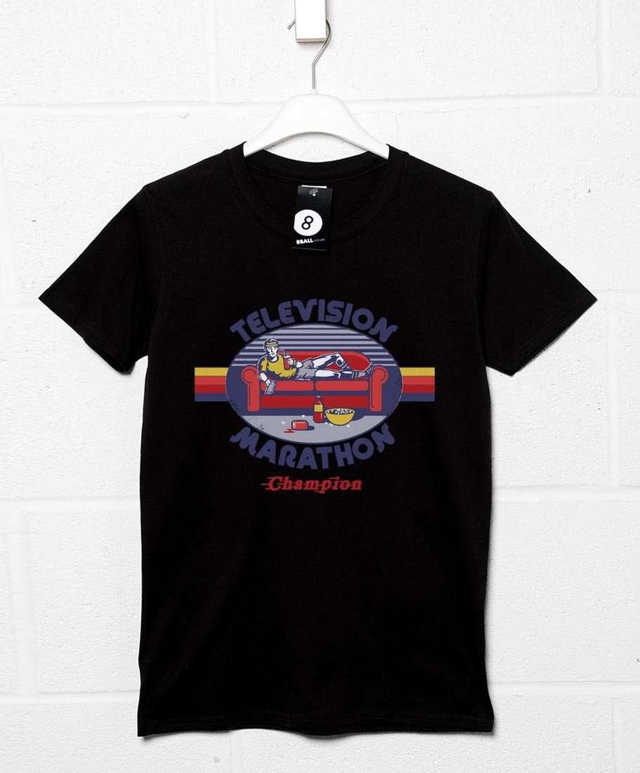 Steven Rhodes Television Marathon Champion Mens T-Shirt 8Ball