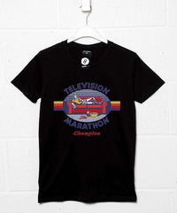 Thumbnail for Steven Rhodes Television Marathon Champion Mens T-Shirt 8Ball