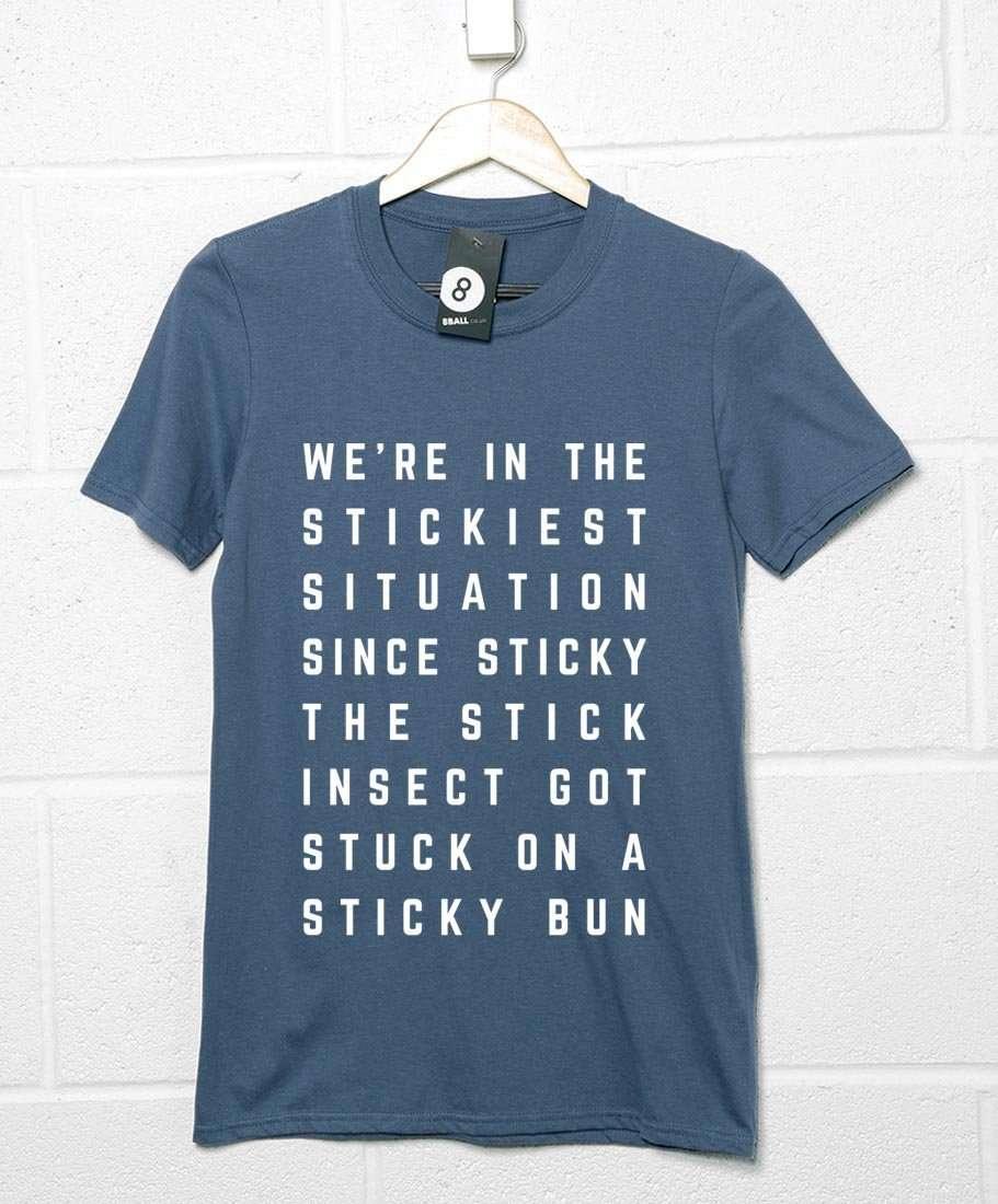Sticky Situation Mens Graphic T-Shirt 8Ball