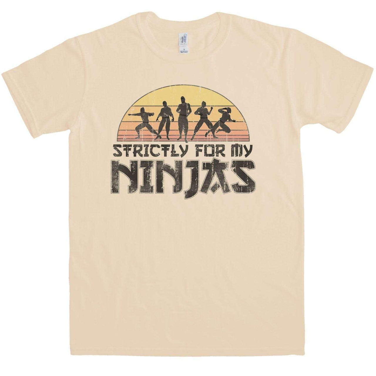 Strictly For My Ninjas Mens Graphic T-Shirt 8Ball