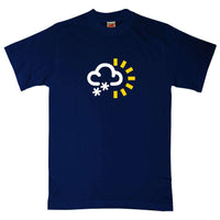 Thumbnail for Sun And Snow Weather T-Shirt For Men 8Ball