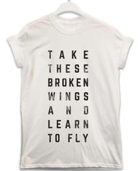 Thumbnail for Take These Broken Wings Lyric Quote Unisex T-Shirt For Men And Women 8Ball