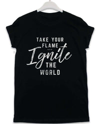Thumbnail for Take Your Flame Ignite the World Lyric Quote Unisex T-Shirt 8Ball