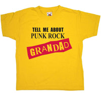 Thumbnail for Tell Me About Punk Rock Grandad Childrens Graphic T-Shirt 8Ball