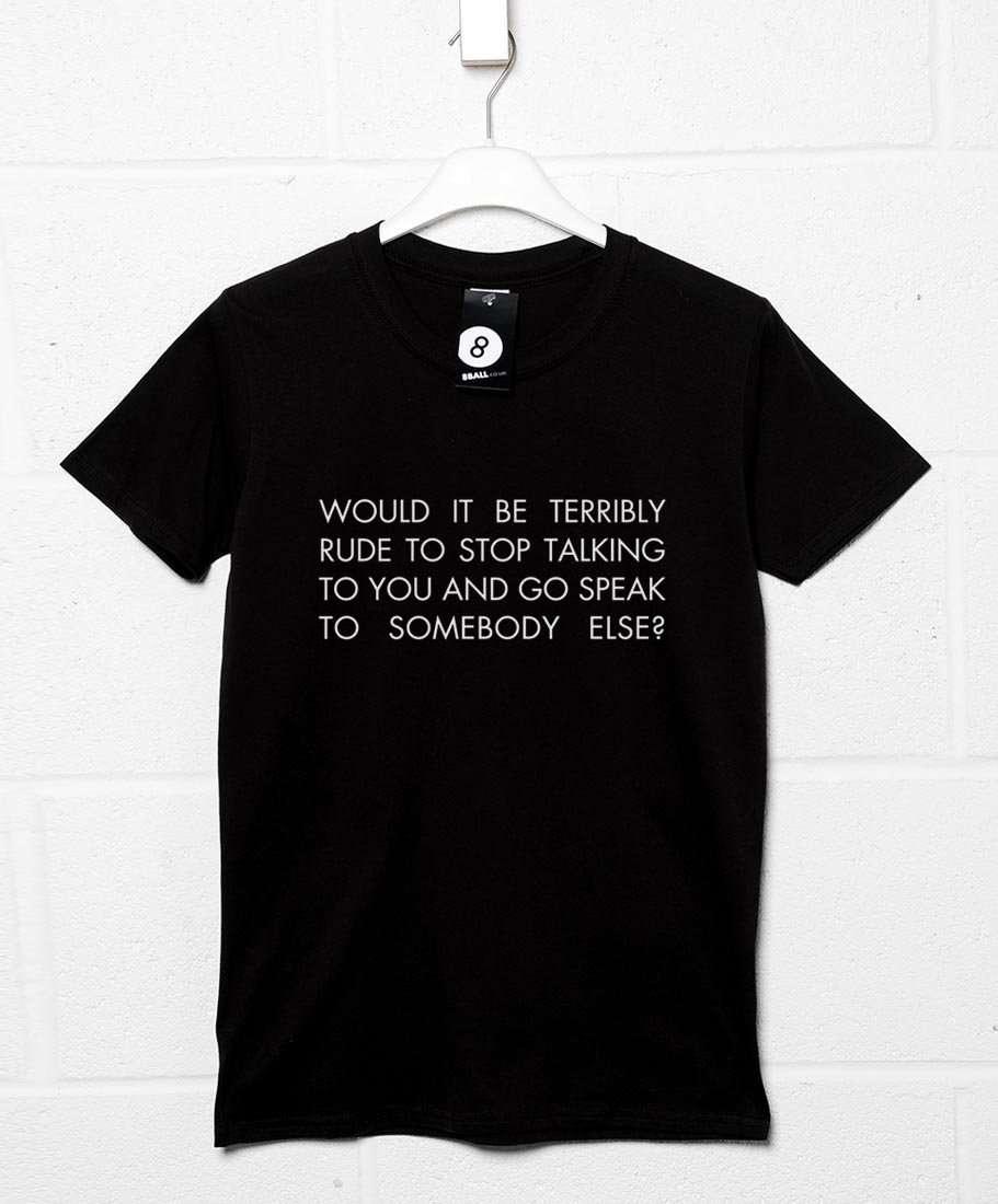 Terribly Rude Mens T-Shirt 8Ball