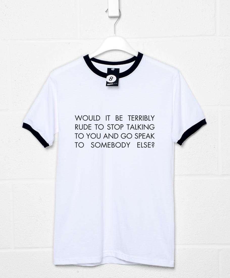 Terribly Rude Mens T-Shirt 8Ball