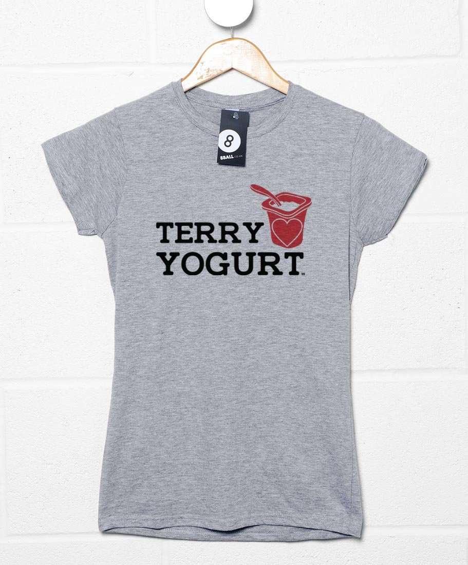 Terry Loves Yogurt Womens T-Shirt 8Ball