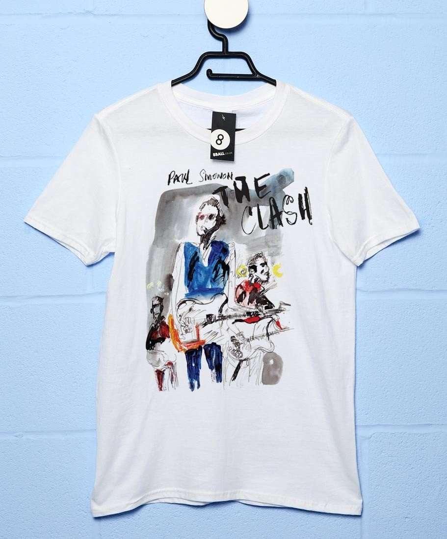 The Clash Paul Simonon On Stage Graphic T-Shirt For Men 8Ball