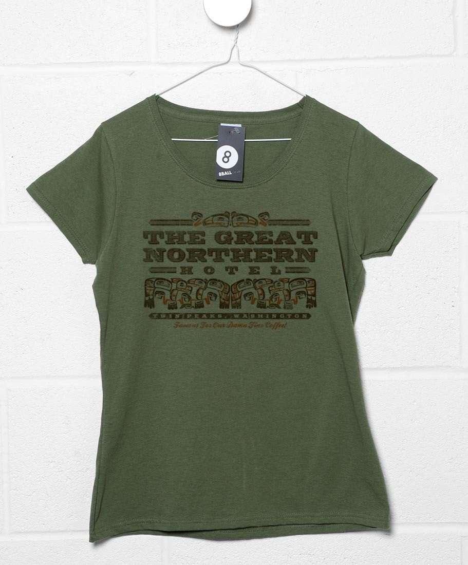 The Great Northern Hotel Fitted Womens T-Shirt 8Ball