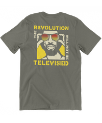 Thumbnail for The Revolution Will Not Be Televised Unisex Graphic T-Shirt For Men 8Ball