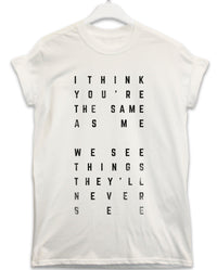 Thumbnail for The Same as Me Lyric Quote Mens T-Shirt 8Ball