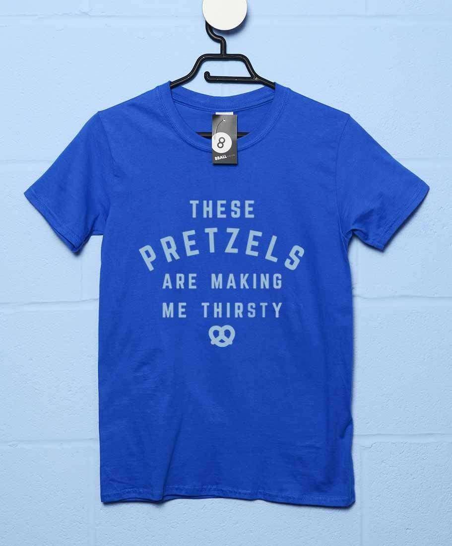These Pretzels Are Making Me Thirtsy Mens Graphic T-Shirt, Inspired By Seinfeld 8Ball