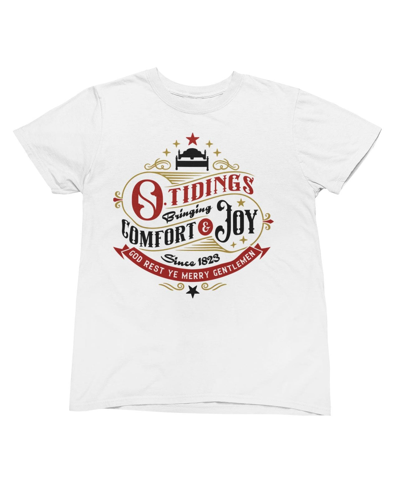 Tidings Of Comfort And Joy Christmas Unisex T-Shirt For Men 8Ball