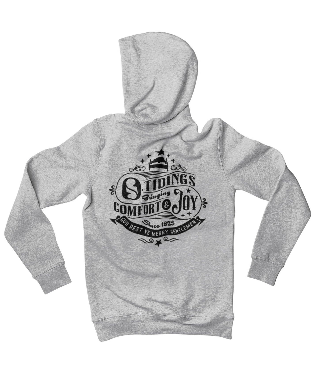 Tidings of Comfort and Joy Back Printed Christmas Graphic Hoodie 8Ball