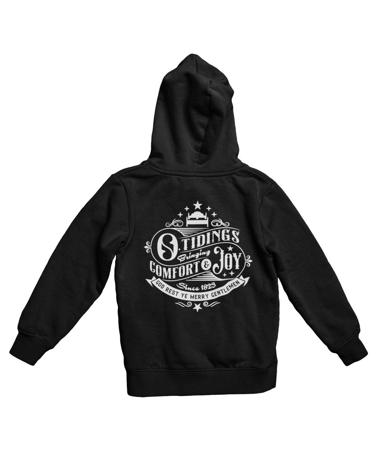 Tidings of Comfort and Joy Back Printed Christmas Graphic Hoodie 8Ball