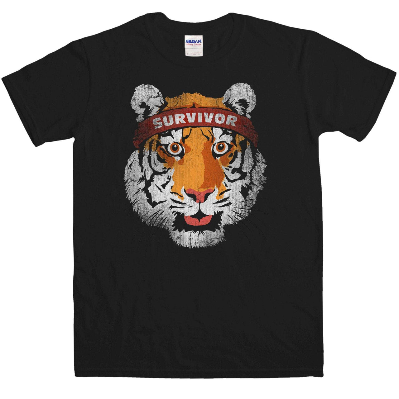 Tiger Survivor Mens Graphic T-Shirt 8Ball