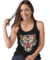 Thumbnail for Tiger Tattoo Design Adult Womens Vest Top 8Ball