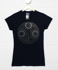 Thumbnail for Timelord Symbol Fitted Womens T-Shirt 8Ball
