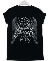 Thumbnail for Too Cold for Angels Lyric Quote Mens T-Shirt 8Ball