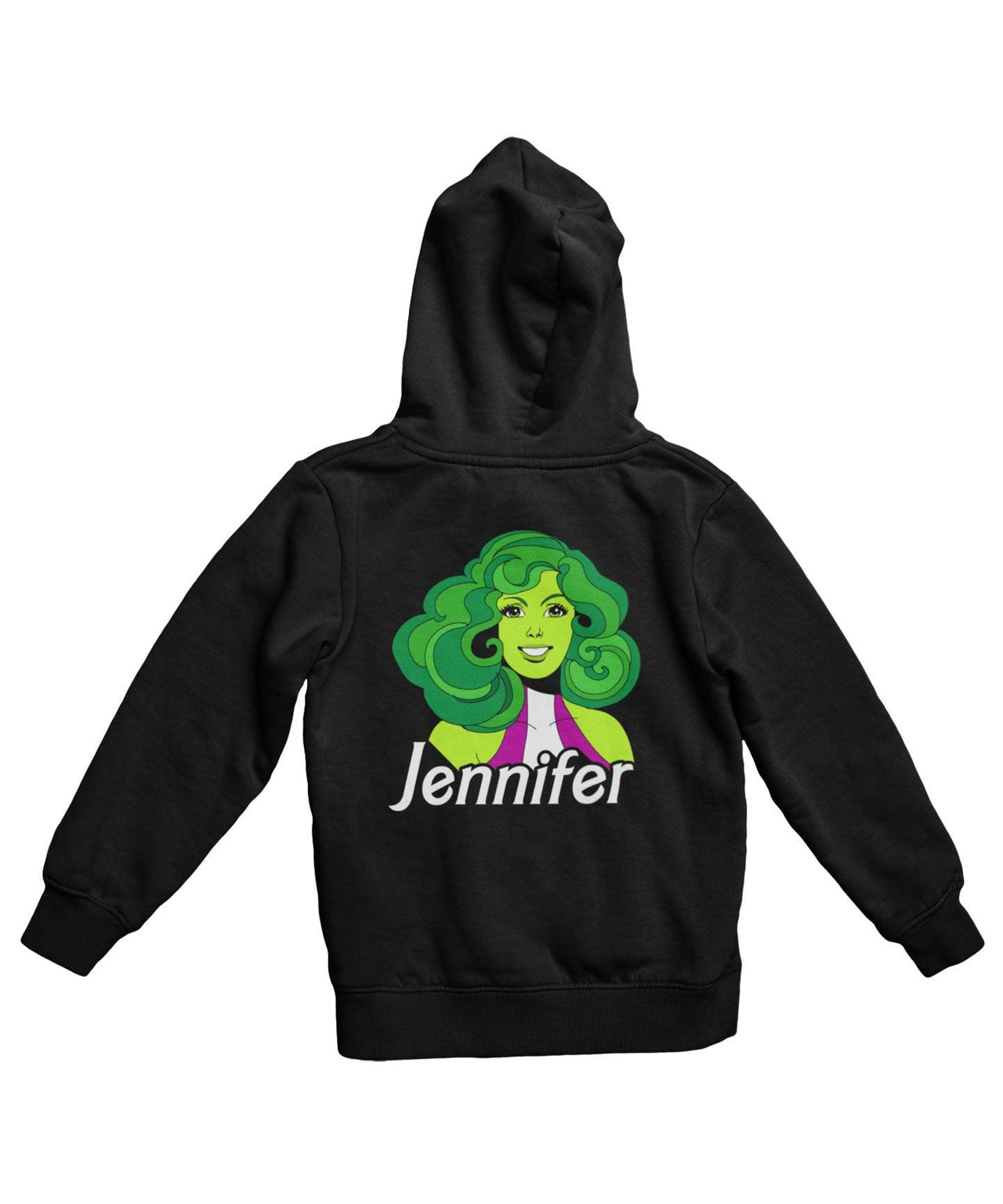 Top Notchy Barbie She Hulk Back Printed Unisex Hoodie 8Ball