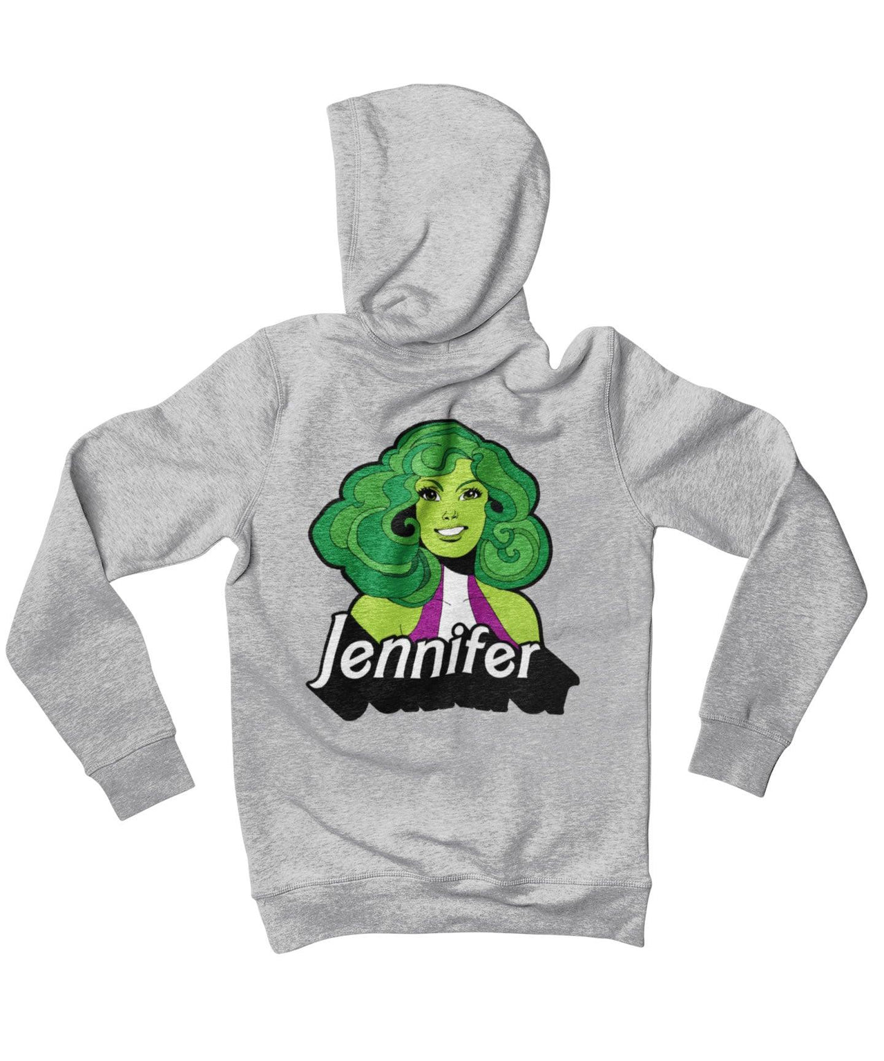 Top Notchy Barbie She Hulk Back Printed Unisex Hoodie 8Ball