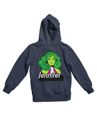 Thumbnail for Top Notchy Barbie She Hulk Back Printed Unisex Hoodie 8Ball