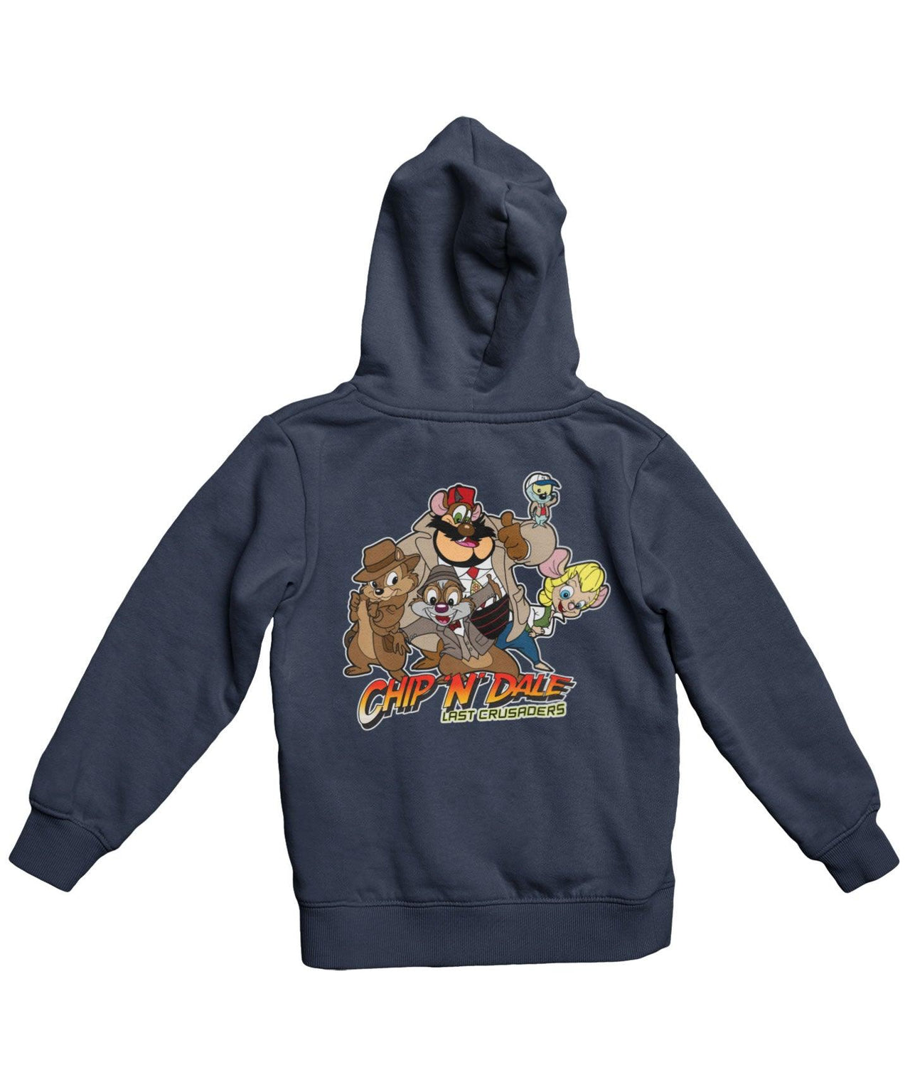 Top Notchy Chip N Dale Last Crusaders Back Printed Hoodie For Men and Women 8Ball