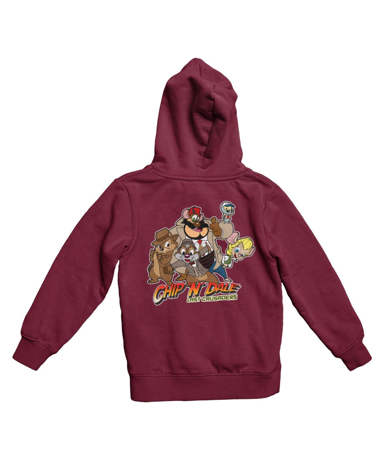 Top Notchy Chip N Dale Last Crusaders Back Printed Hoodie For Men and Women 8Ball