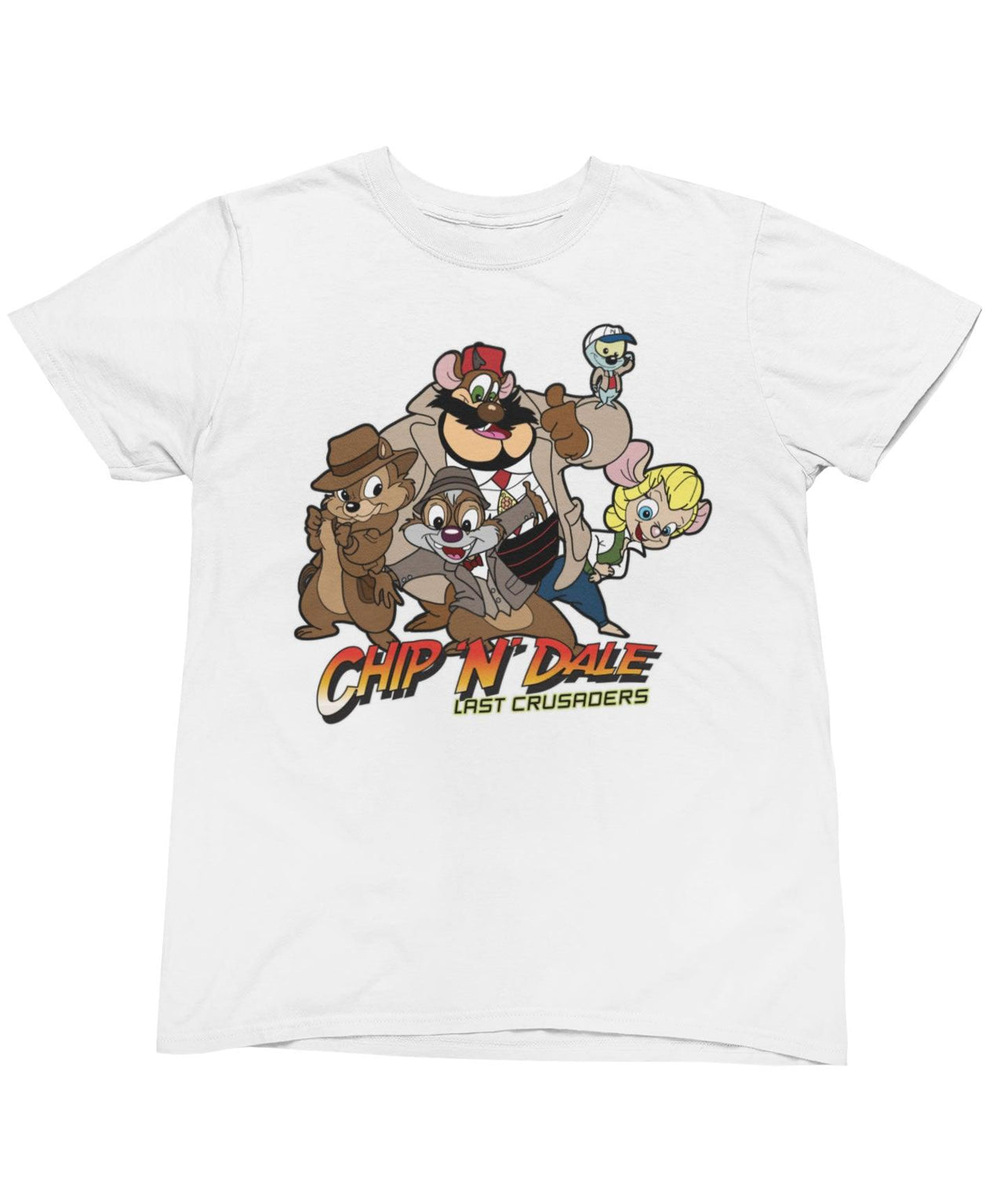 Top Notchy Chip N Dale Last Crusaders Men's/Unisex Mens Graphic T-Shirt 8Ball