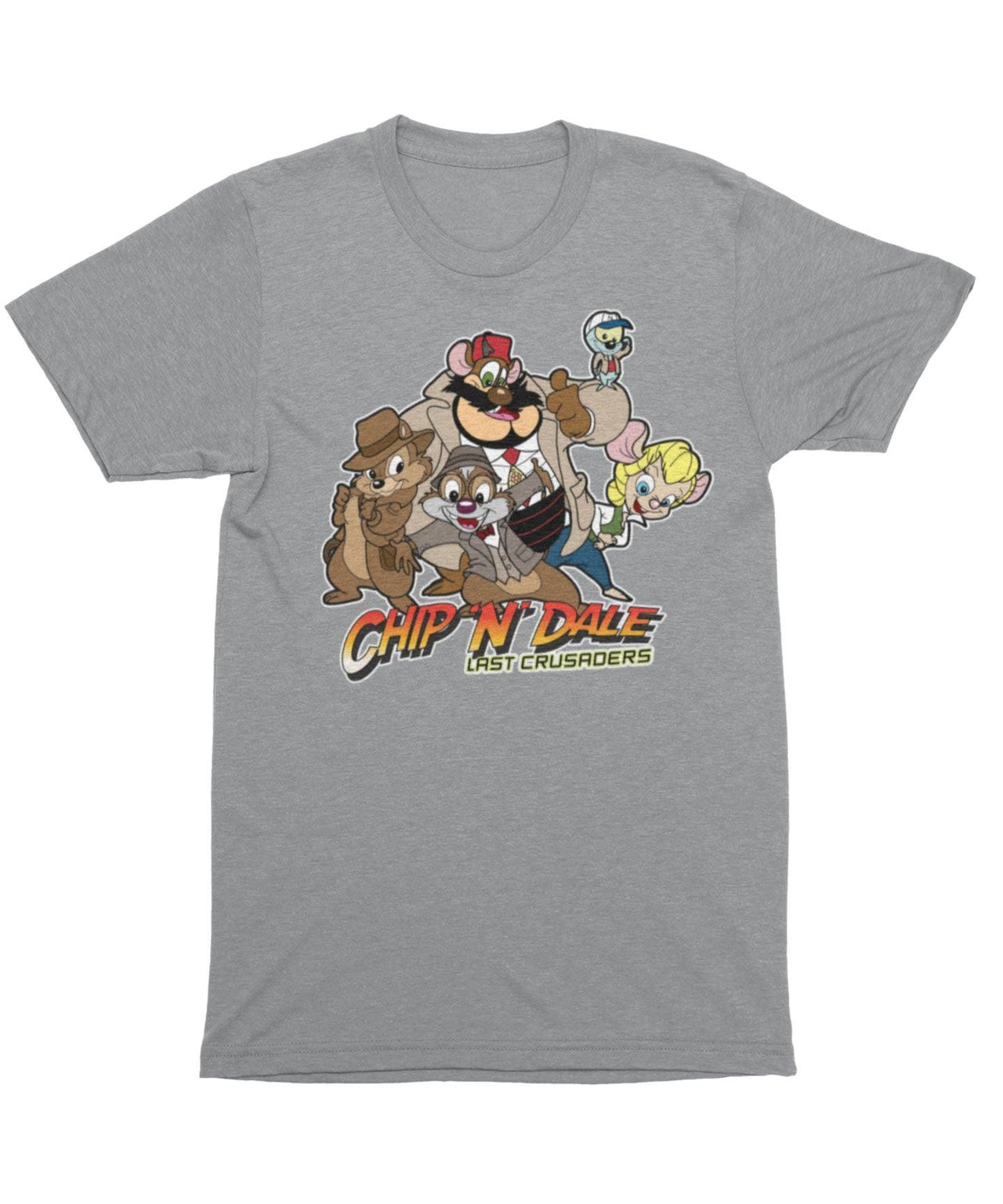 Top Notchy Chip N Dale Last Crusaders Men's/Unisex Mens Graphic T-Shirt 8Ball