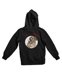 Thumbnail for Top Notchy Dutch and Predator Back Printed Unisex Hoodie 8Ball