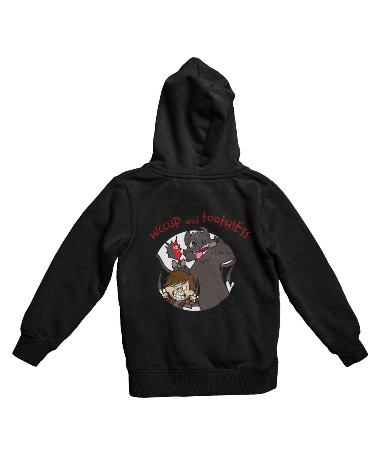 Top Notchy Hiccup and Toothless Back Printed Hoodie For Men and Women 8Ball